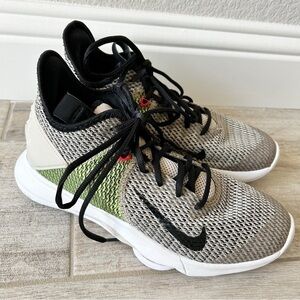 Nike LeBron Witness IV String Volt Shoes Basketball GOAT Mens Size 8.